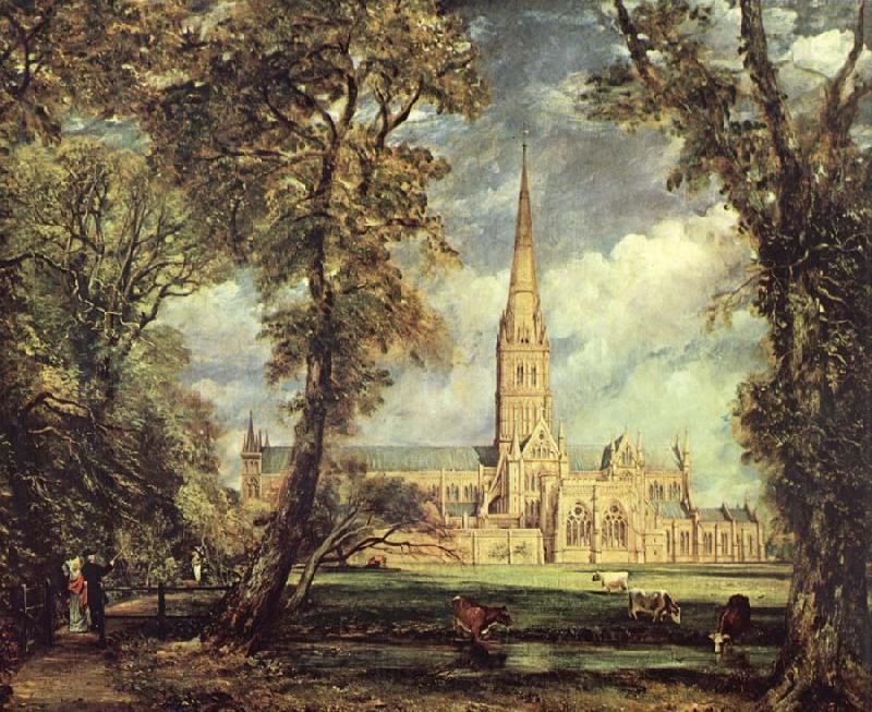 John Constable Sailsbury Cathedral From the Bishop-s Garden Spain oil painting art